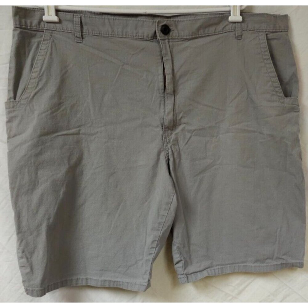 Dickies Sz 44 Grey Loose Fit Chino Cellphone Pockets Work Shorts 11" Inseam